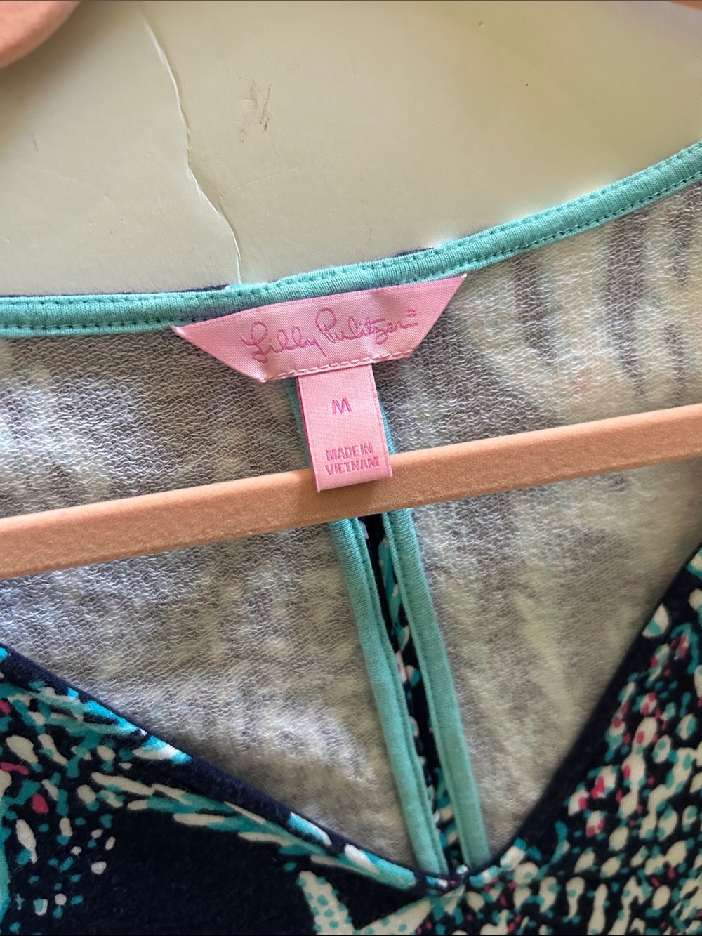 Lilly Pulitzer Clarke Dress Good Reed Blue Coral And Starfish Pattern Medium View 4